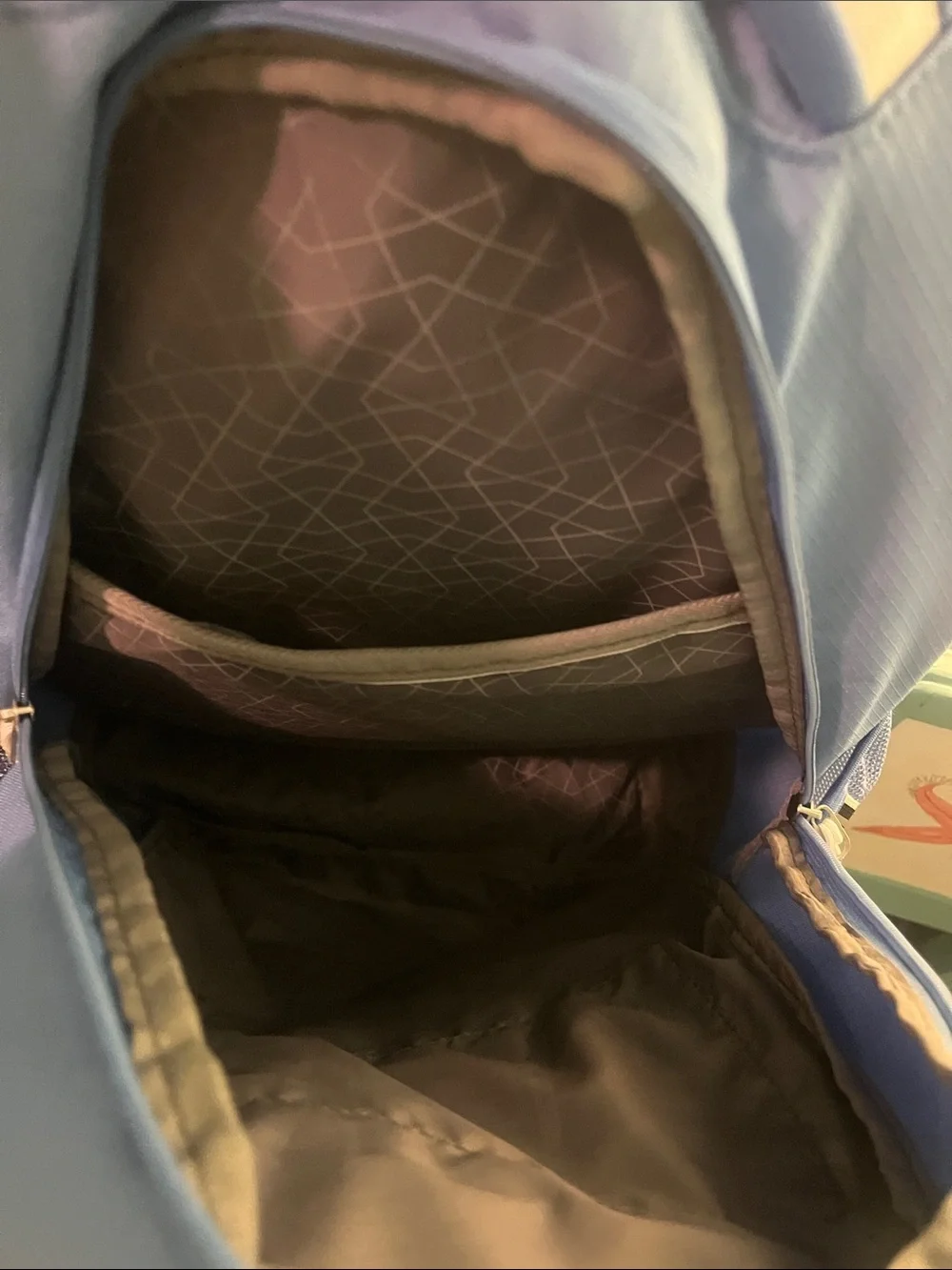 High Sierra Blue Striped Pattern Backpack